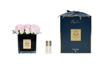 Couture Nine Rose Buds - Black Glass - Champagne Pink - SVB915 (Carton of 4)